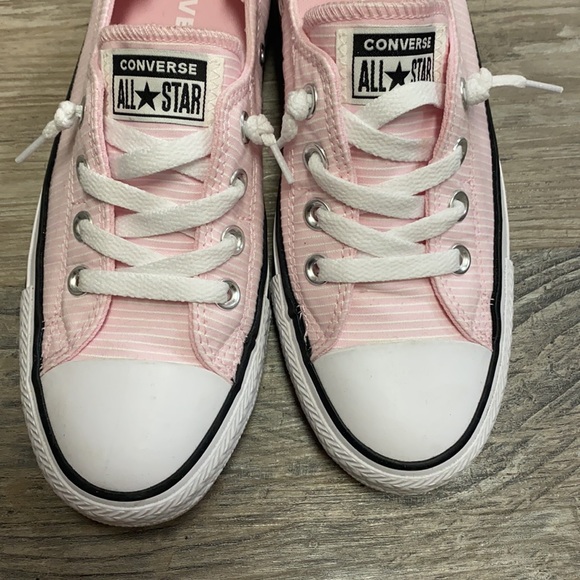 Pink Stripe Shoreline Converse Size 8 